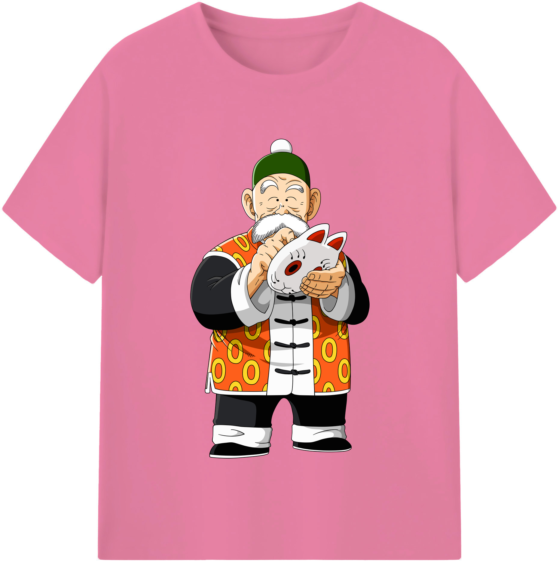 （画像用） ドラゴンボール 亀仙人（かめせんにん） DRAGON BALL Master Roshi Kame Sennin 綿100％半袖Tシャツ（フロントプリント）
